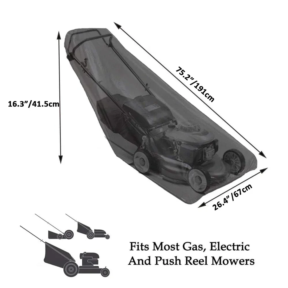 Waterproof Dustproof 210D Oxford Lawn Mower Cover UV Protection Tractor Snowblower Cover Shade For Outdoor Garden Furniture