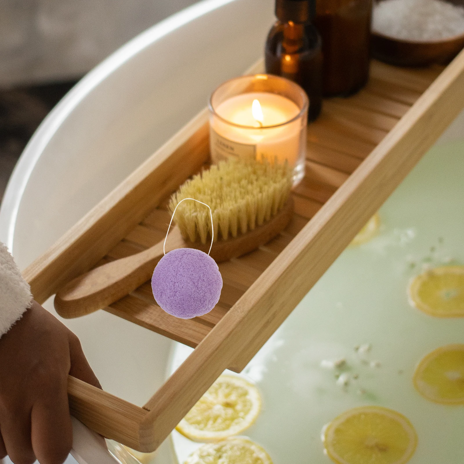 

8pcs Facial Cleansing Sponge Konjac Wash Puff Natural Fiber Skincare Tools Exfoliating Soft Elastic Cleanser for Sensitive Baby