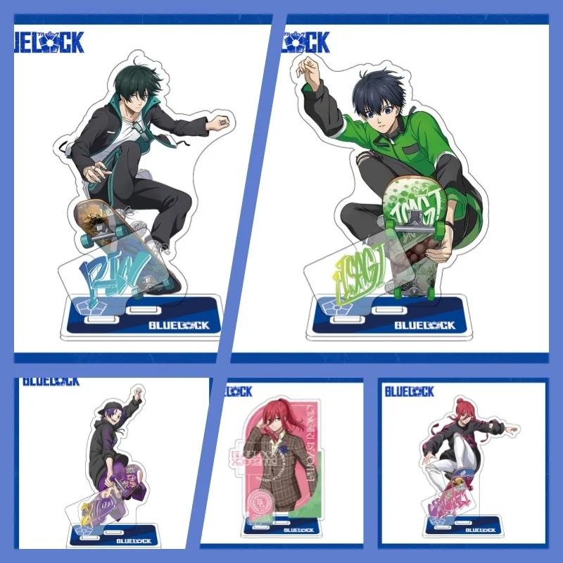 

Hot Blue Lock Anime style Cartoon Acrylic Stand Model standing Desk Decoration Ornament Gift