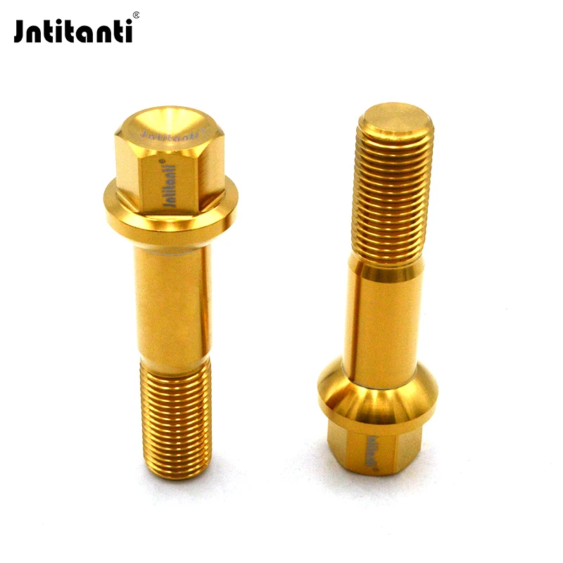 Jntitanti M14*1.5*45mm racing parts ball seat Gr.5 titanium hub bolt wheel bolt for Mercedes-Benz racing