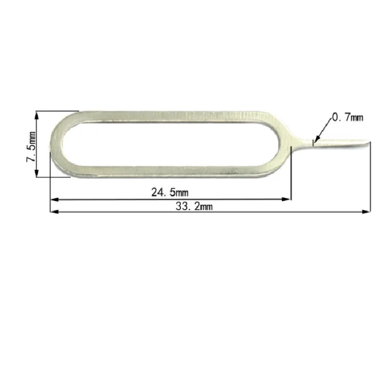 1000Pcs Universal Sim Card Tray Pin Ejecting Removal Needle Opener Ejector For Mobile Phone For iPhone 12 For SamSung HUAWEI
