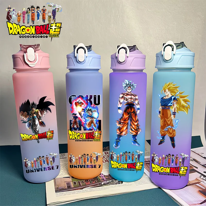 750ML Dragon Ball Super Hero Tazza di Acqua Kakarotto Gourde Vegeta IV Son Gohan Goten Bottiglia Gradiente Studente Adulto Bere Tazza Regalo