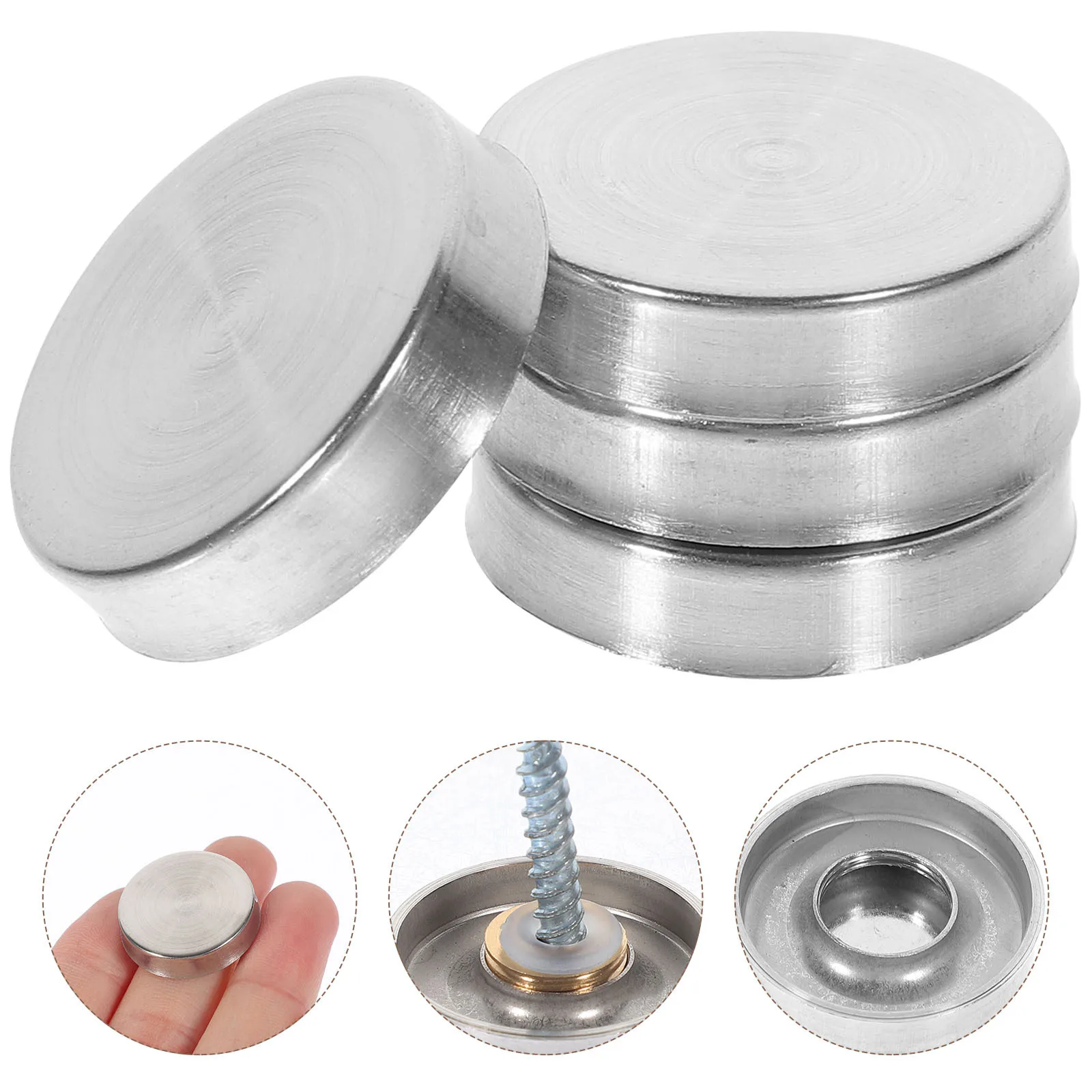 

20Pcs Stainless Steel Mirror Screws Decorative Caps Sign Holder Glass Mounting Hardware Corrosion Resistant Screw Caps