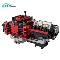 777PCS MOC-79482 8-speed gearbox model + L motor building block set compatible with legoeds