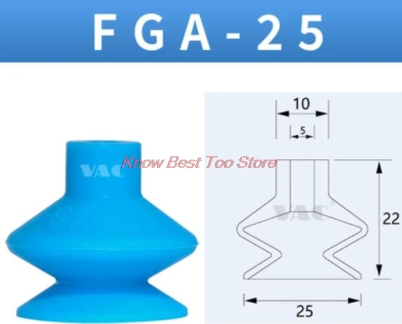 FGA-25 FGA-33 FGA-43 FGA-53 FGA-63 FGA-78 FGA manipulator ripple Vacuum sucker nozzle vacuum chuck vacuum pad VACUUM SUCTION PAD