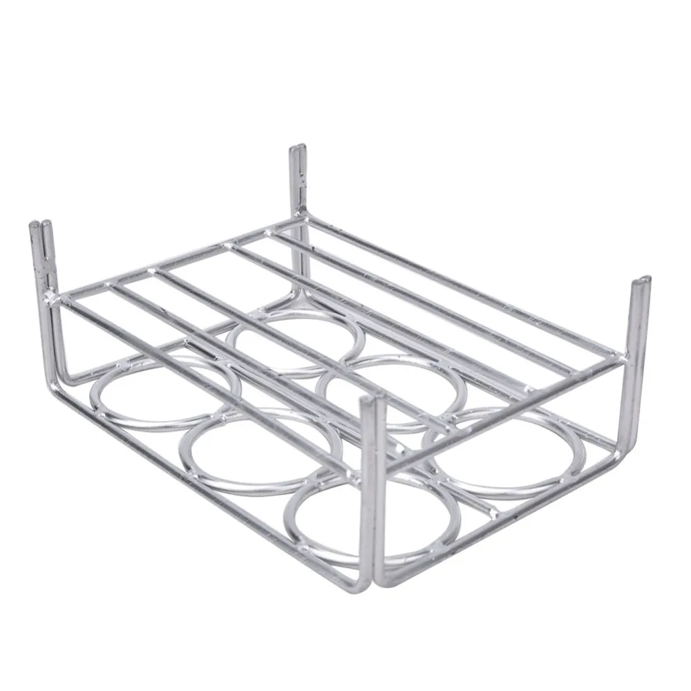 6 Holes Nichrome Wire 6 Hole Crucible Rack Double Layer Structure Woven Wire Frame Nichrome Wire Crucible Stand