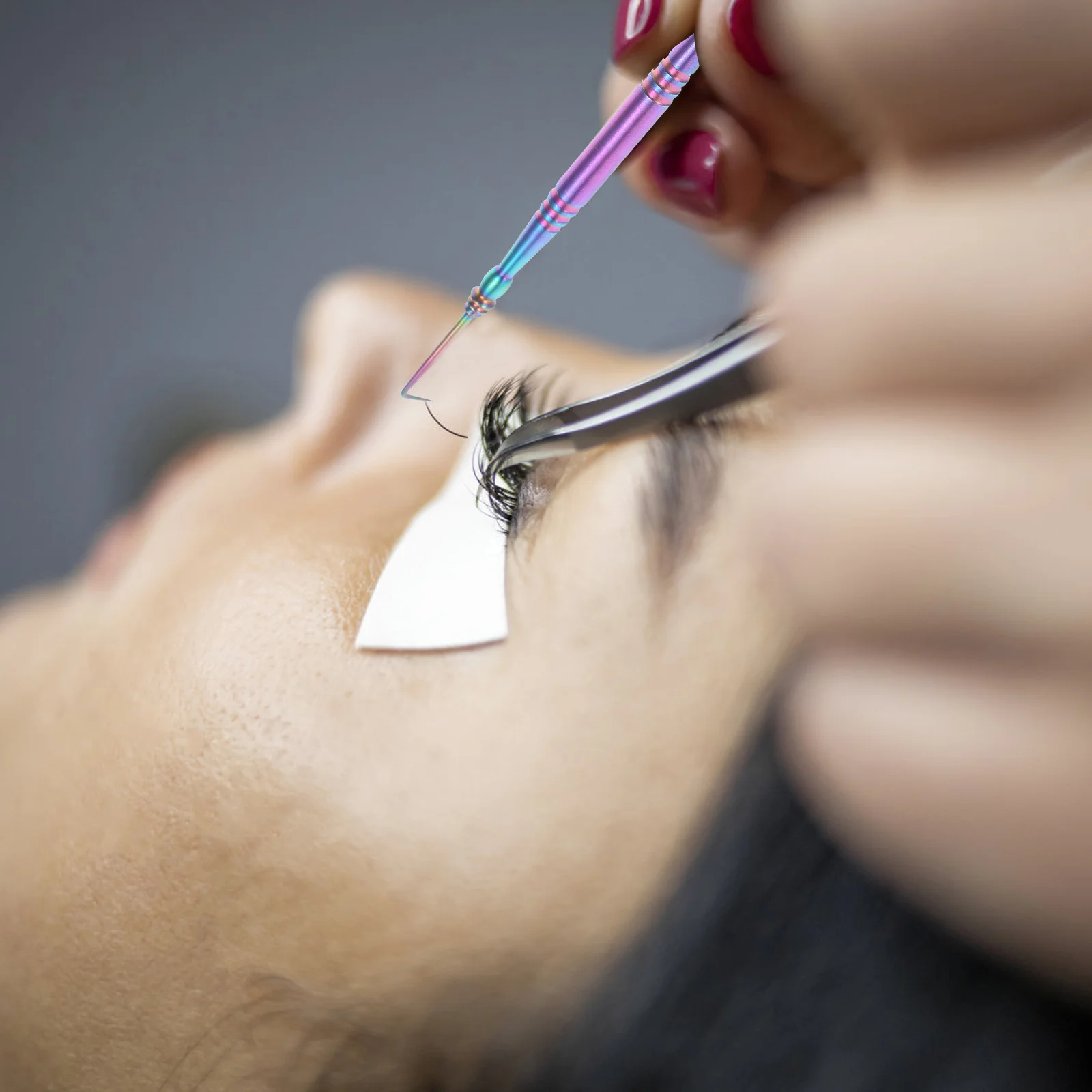 الفولاذ المقاوم للصدأ رمش بيرم رفع أداة المهنية الحاجب مشط المحمولة دائم الضفيرة رفع عدة أداة فاصل الرموش