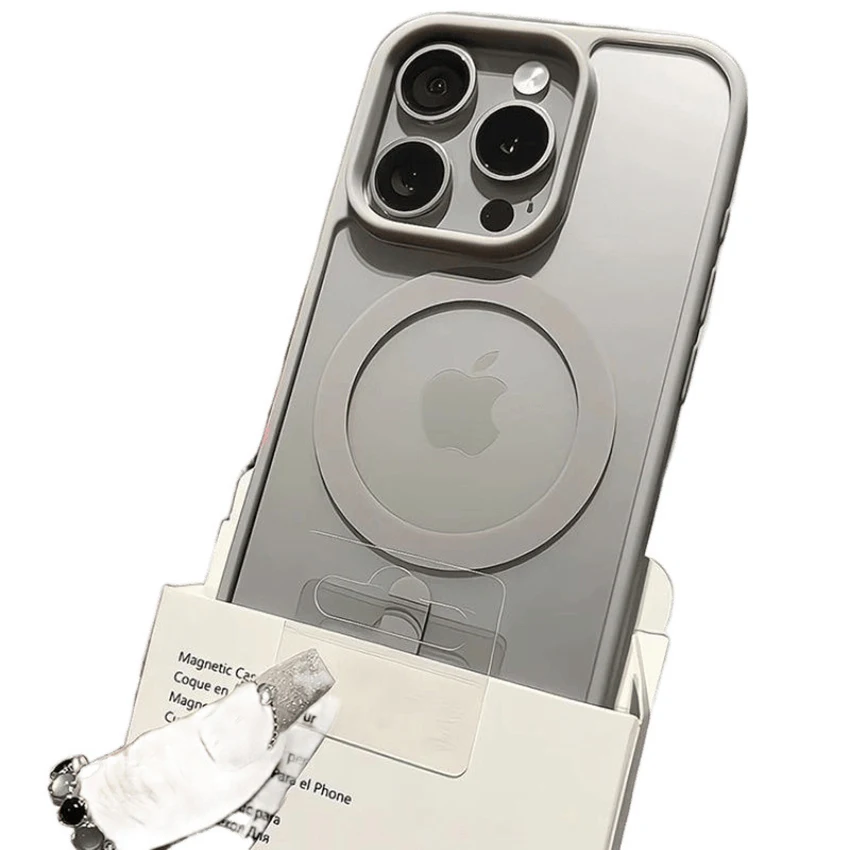 Transparent magnetic phone case for iPhone 16 15 14 13 Pro 12 11 Max Plus 16Pro Acrylic phone case 15Pro Simplicity cover shell