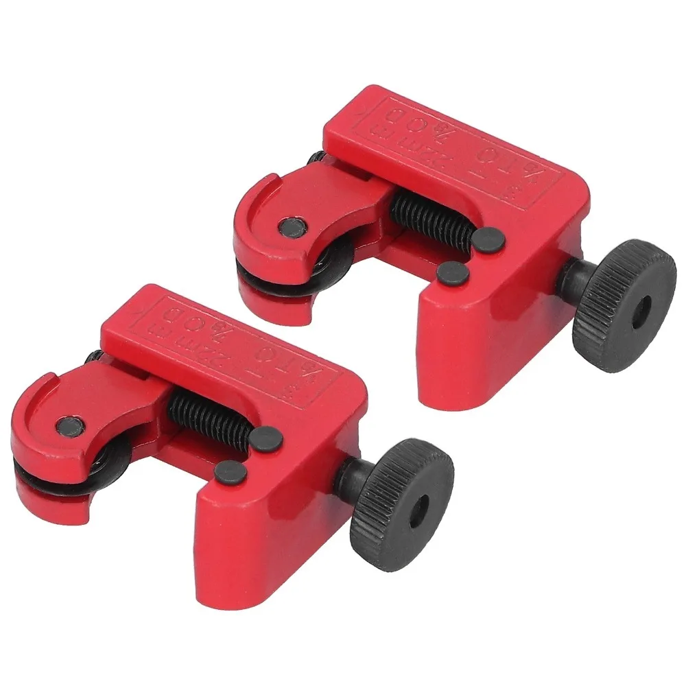 2 PCS Cutting Capacity 3-22mm Mini Pipe Cutter OD 1/8-7/8 Inch Portable Size Copper Tube Cutter Plumbing Pipe Cutter
