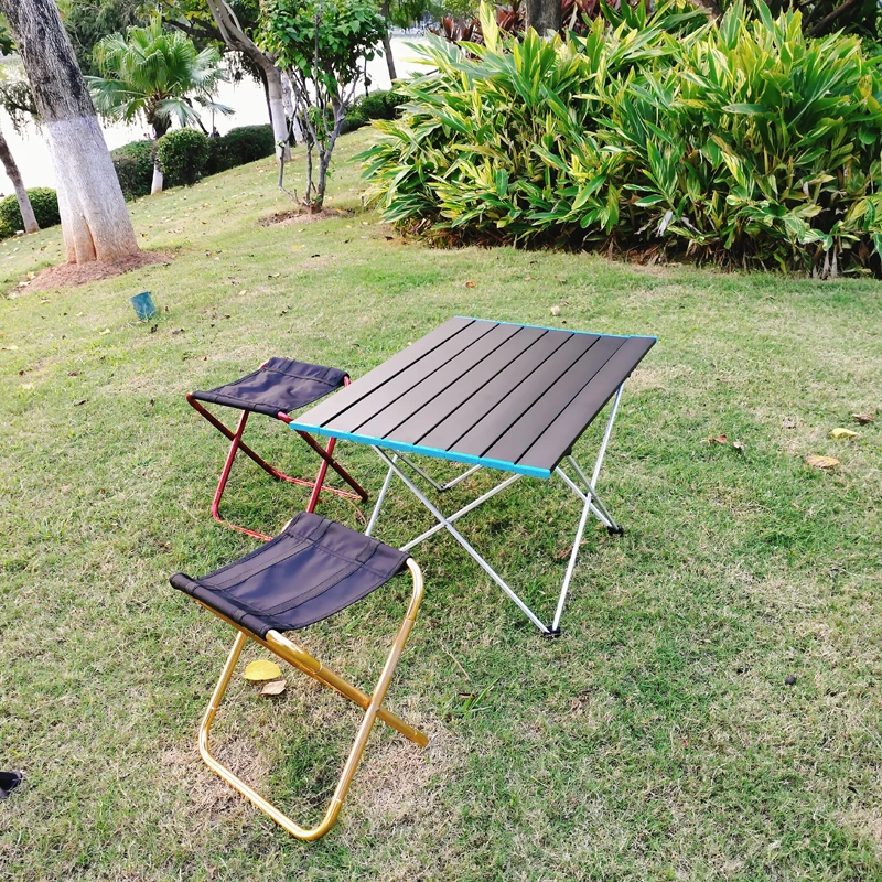 

New Product Outdoor Barbecue Folding Table Aluminum Foldable Picnic Desk Camping Tool For Hiking Equipment