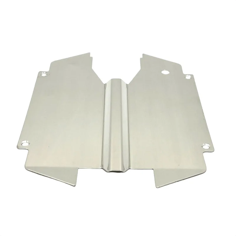 MJX 1/10 RC Car Stainless Steel Mirror Chassis Armor Protector For 10210 10208 V1 V2 Upgrade Parts