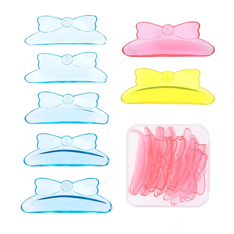 5Pairs Lifting Lamination Pad 3D Lashes Extension Curler Accessories Tools Glue Free Bow Shape Silicone Eyelash Perm Rod Lash