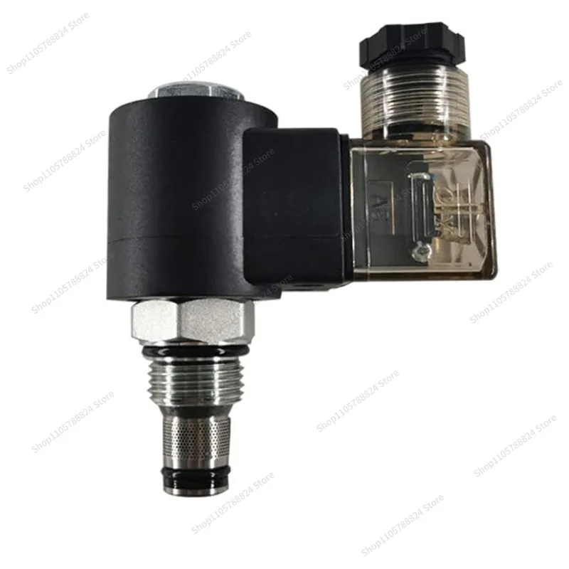 Hydraulic Threaded Solenoid Valve Cartridge Normally Closed V2068 Pressure Maintaining Valve, Pressure Relief Check Valve DC24