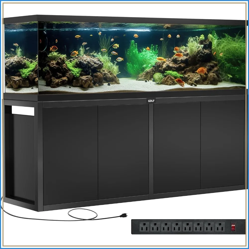 GDLF 125-150 Gallon Metal Aquarium Stand, 72.8