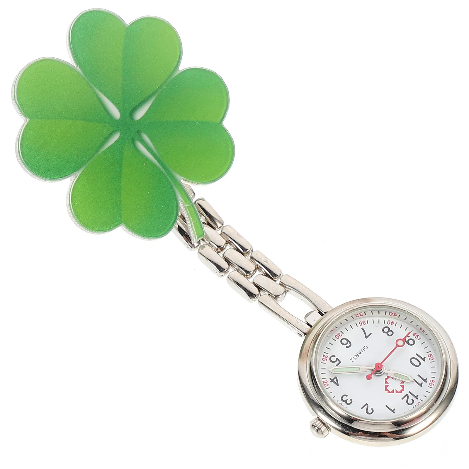 

1Pcs Professional Grade Alloy Pocket Watch Modern Style Portable for Nurses Elderly Kids Chest Clip Convenient Time Checking