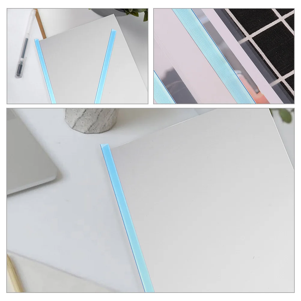 30 Stück robuste Kunststoff-Gleitbinder, sichere Dokumenthalte-Bindestangen für Bücher, Berichte, einfache Seiten, Gleitbinder