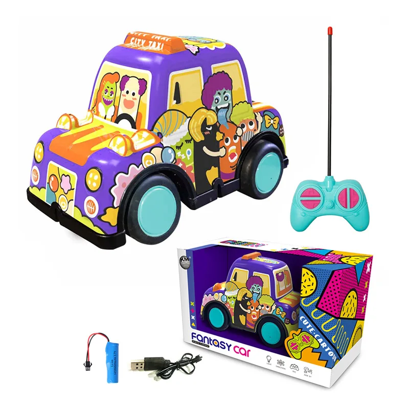 Mini Cartoon Graffiti Remote Control Car 4CH Climbing Car RC Car  Electric car model toys for Grils  Boys Birthday Gift