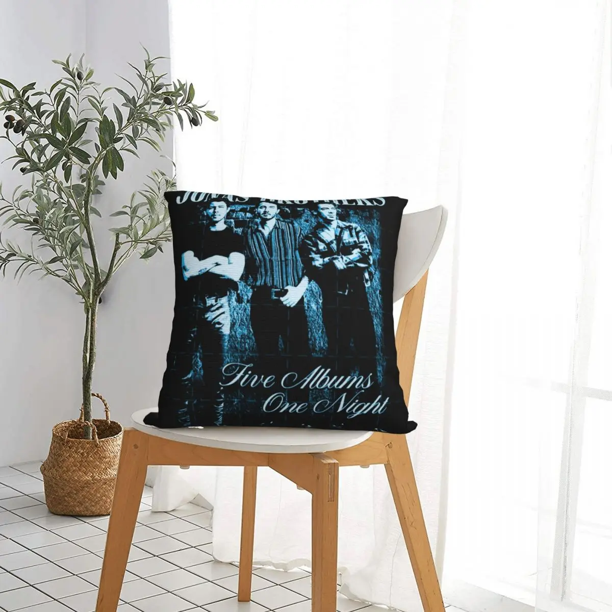 Jonas Brothers Music Square Pillow Case Polyester Throw Pillow Awesome Pillowcase