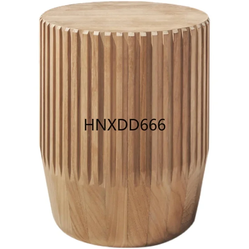 Outdoor Waterproof round Coffee Table with Sunscreen Edge Villa Courtyard Furniture for Garden Patio Open-Air Leisure Design