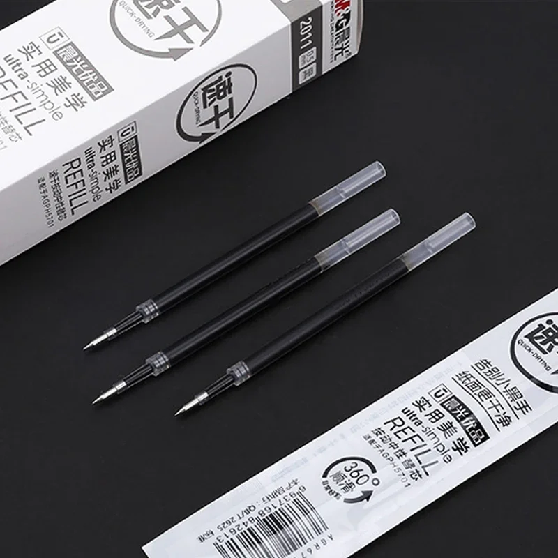 12PCS M&G 2011 Quick-drying Refill 0.5mm Gel Pen Refill Gel Ink Pen Refills