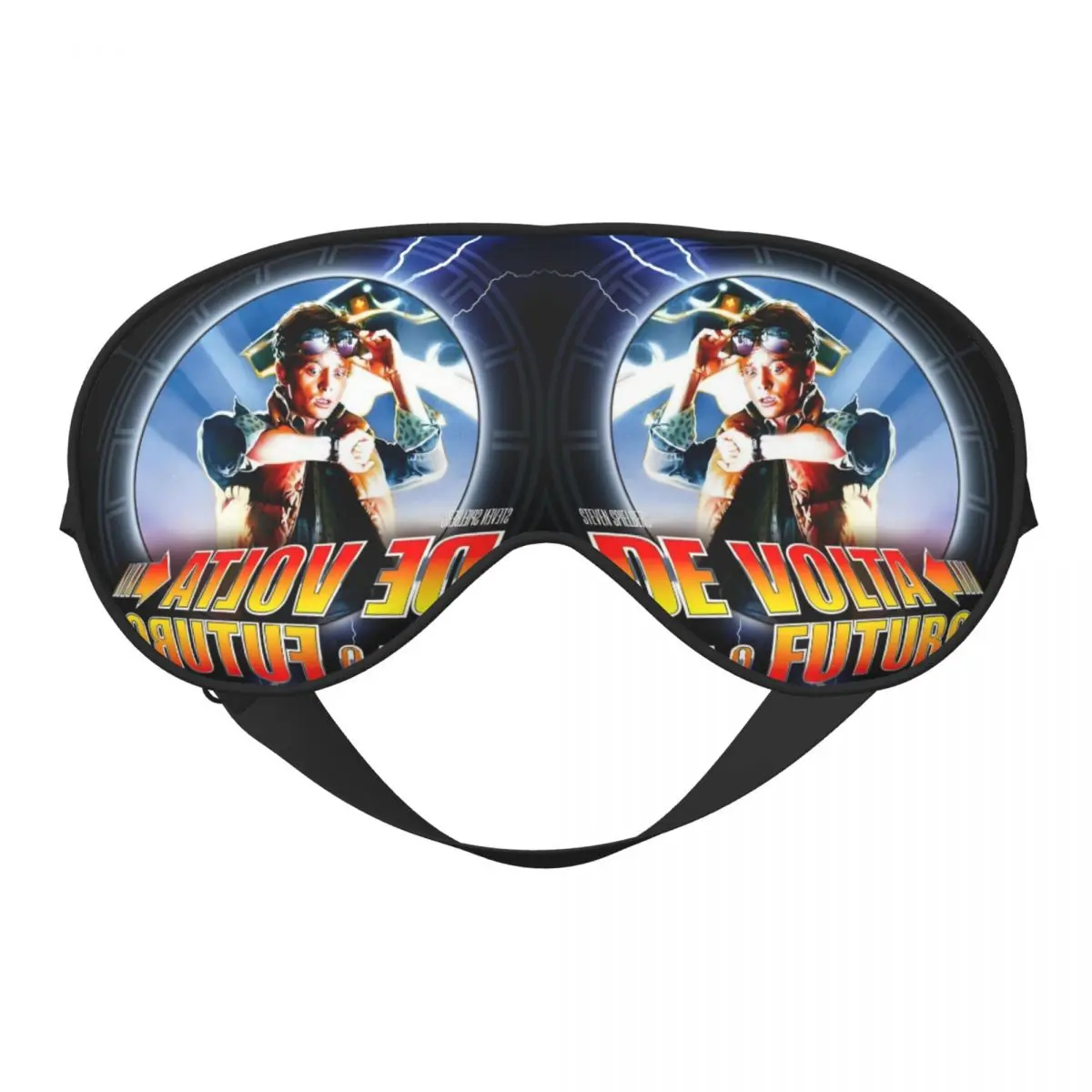 

Back To The Future Adjustable Eye Patches Science Fiction Film Blindfold Women Travel Sleeping Eye Masks Lunch Break Eye Covers