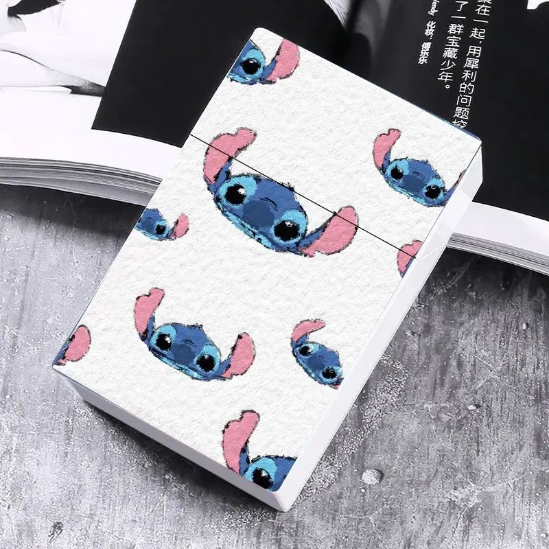 stitch cigarette case stitch Disney anime Stilt plastic flip cigarette box can hold 20  personalized cute cartoon portable birthday gifts Kawaii