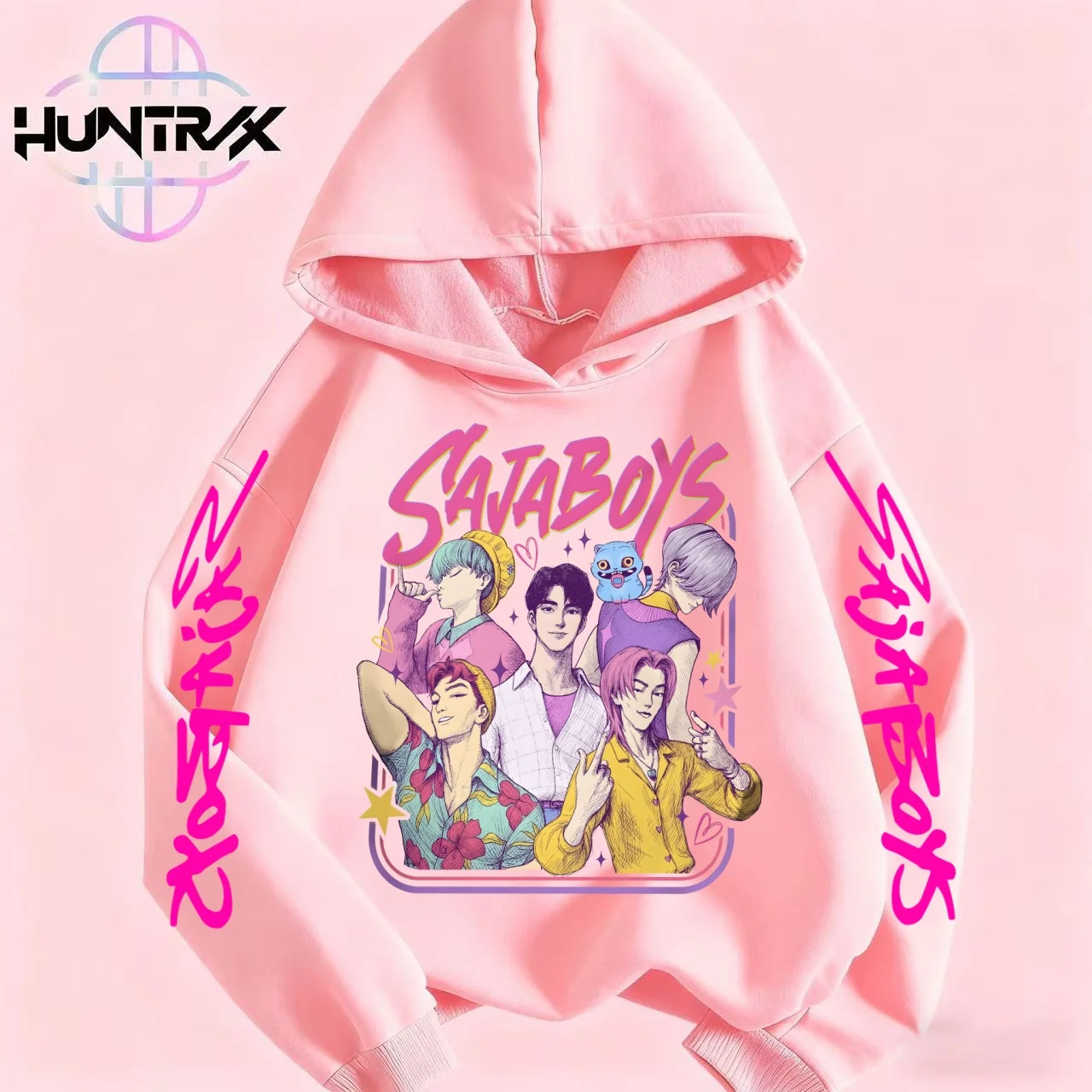 

Kpop демон тюнер детская одежда для девочек и мальчиков модный пуловер в стиле хип-хоп Y2K с капюшоном осень-зима флисовые толстовки с длинными рукавами