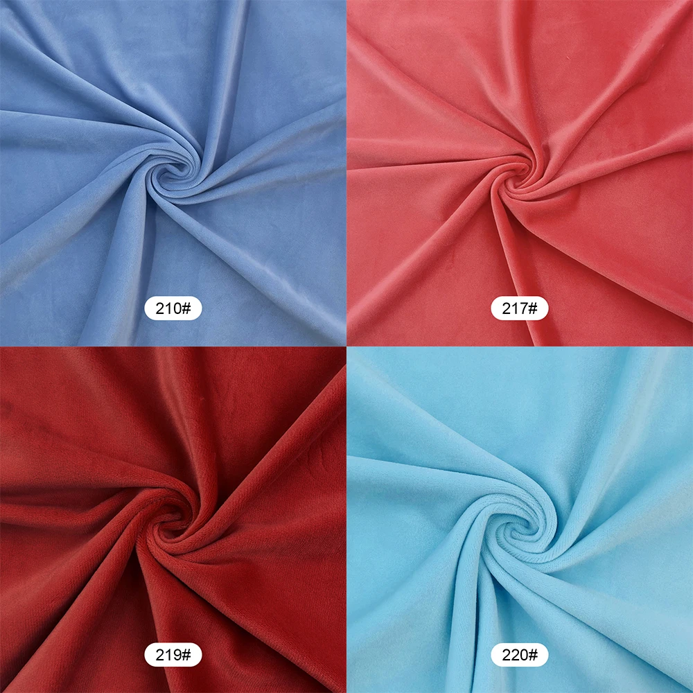 40 Farben 50x50cm Stretch Mochi Glatter Minky Stoff Hopen 95 % Polyester 5 % Spandex Stretch 4-seitiger Plüschstoff für DIY-Nähspielzeug – Detail 9
