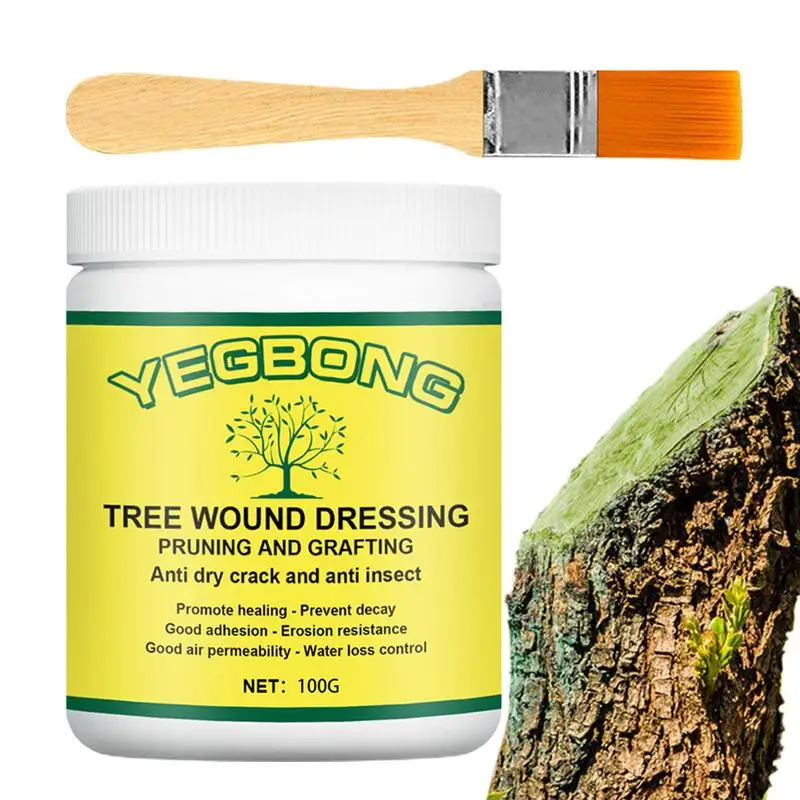 

Tree Grafting Paste Tree Wound Healing Sealant Pruning Compound Sealer With Brush Waterproof Sealant Glue Adhesion Promoter