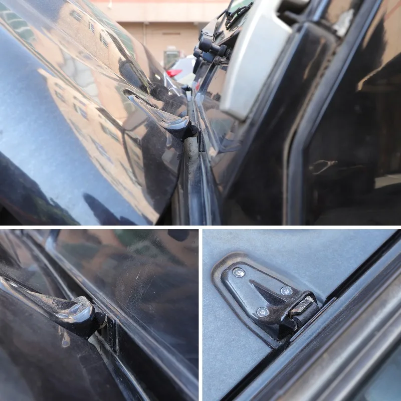 Engine Hood Hinge Trim Hood Hinge Clips Bonnet Hinge Cover Car Accessories ABS For Land Rover Defender 90 110 130 L316 2004-2018