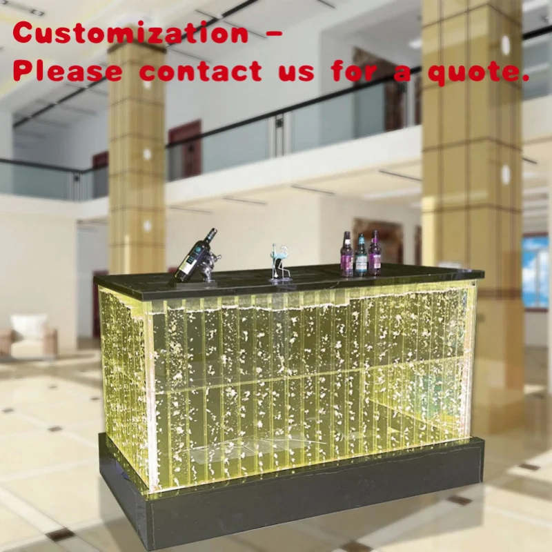 

custom.Custom Made Modern LED Light Bar Furniture Acrylic Bubble Wall Counter Home Mall & Hotel Made of Plastic