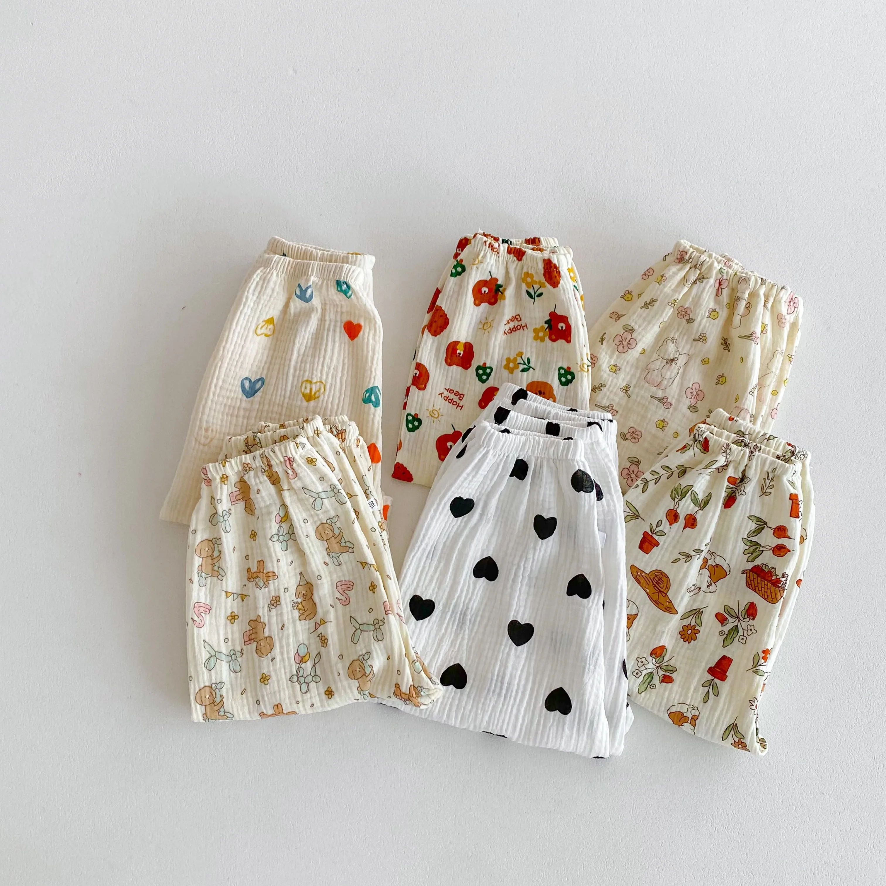 Baby Boys And Girls Summer Clothing Children's Anti Mosquito Pants Loose Casual Printed Cartoon Trousers Kids Clothes Harem Pant