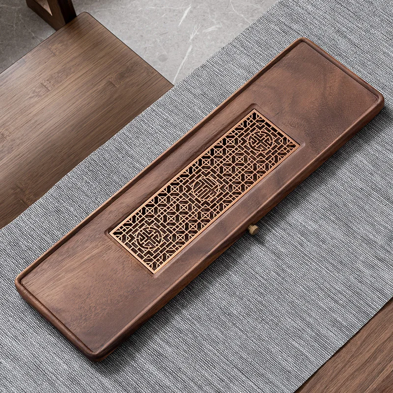 

Pu Erh Party Tea Trays Serving Multi-functional Modern Wood Tea Trays Office Accessories Home Чайн Поднос MHCP