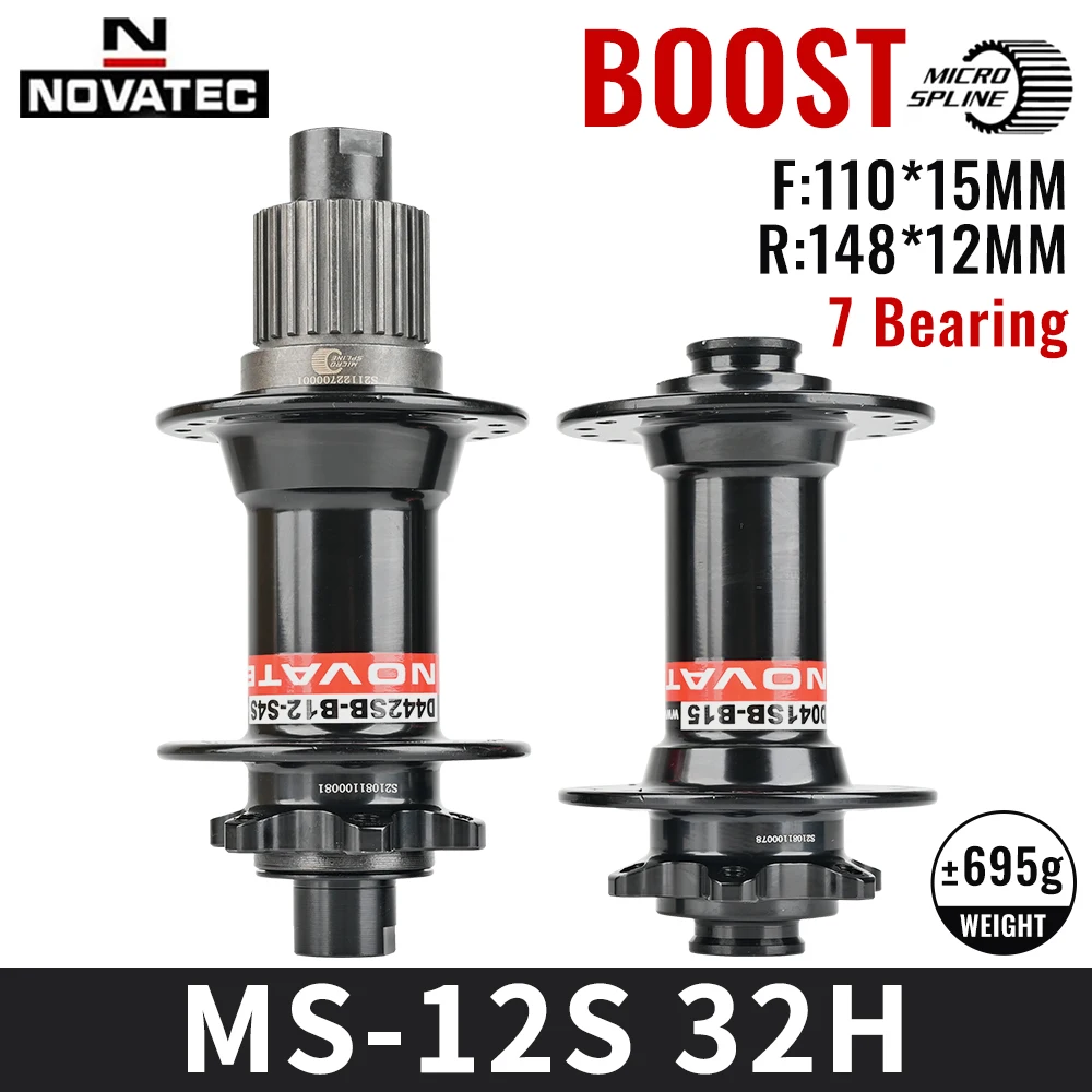 Novatec Bicycle Hub D442 D041 Front Rear Wheel Hub 2/4 Bearing For