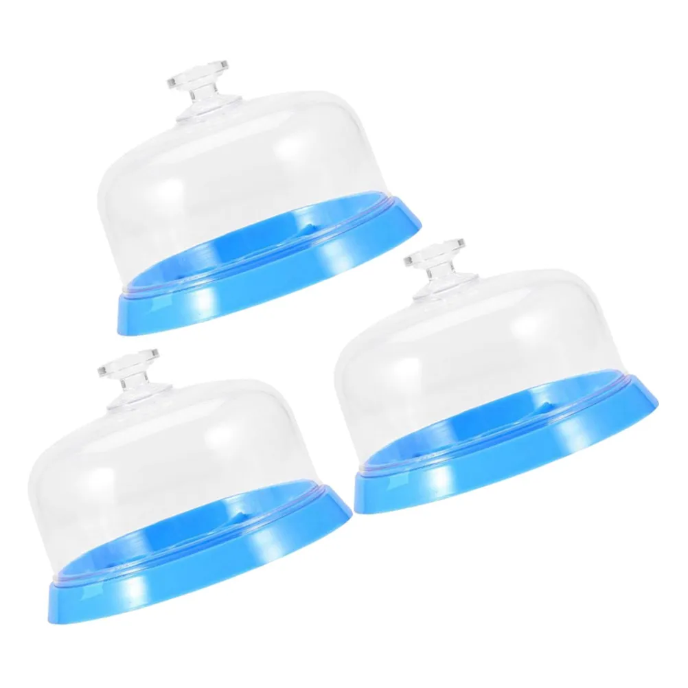 3Pcs Watch Parts Storage Box Plastic Dustproof Cover Organizer Tray for Watch Movement Small Parts Repair Use Movement Tray