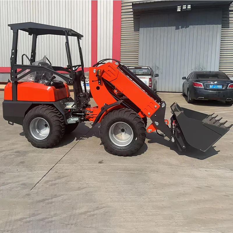 

Customized Mini Skid Steer Loader for Sale CE&EPA telescopic loader Farm telehandler With Multiple Attachments