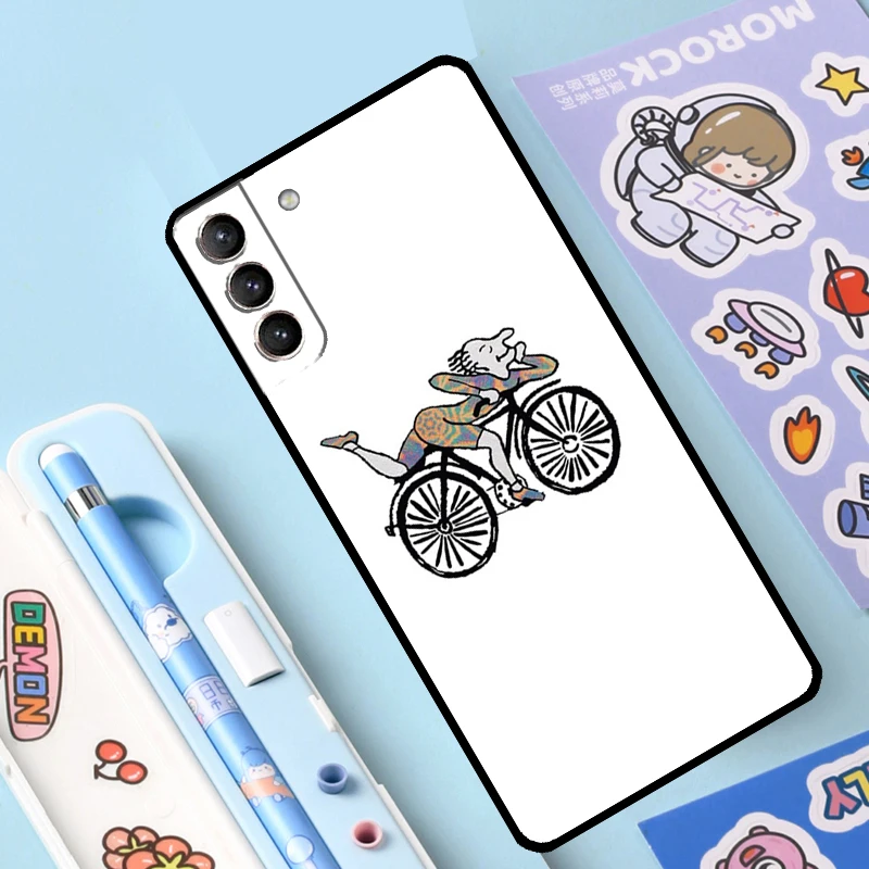 LSD Albert Hofmann Bicycle Day Case For Samsung Galaxy S23 S22 Ultra S21 Plus S8 S9 S10 Note 10 20 Ultra S20 FE S21 FE Cover