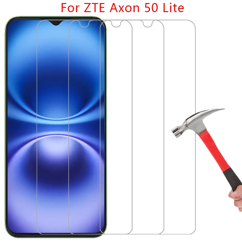 protective tempered glass for zte axon 50 lite screen protector on axon50 50lite light phone film glas 9h