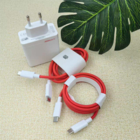 For OnePlus 100W EU Charger SuperVooc Dual Ports Fast Charge Power Adapter 12A PD Cable For 1+ 13 12 11 R Ace 5 3 3V Pro Nord 4