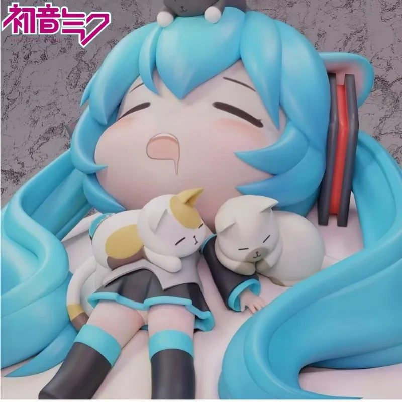 

New Arrival Hatsune Miku Sleeping Cat GK Figure / Desktop PC Case Ornament - Perfect Birthday Gift