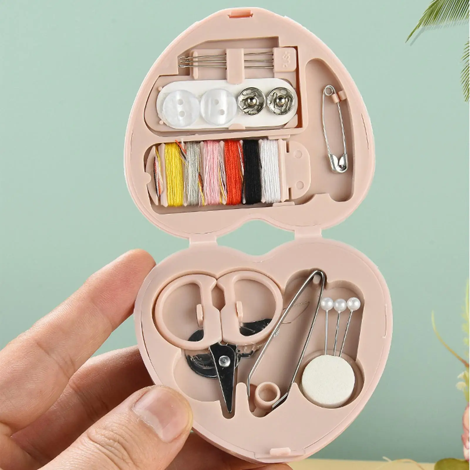 Nähnadel-Aufbewahrungstaschen, Nähset, Mini-Reise-Nähset, tragbares DIY-Nähwerkzeug mit faltbarem Etui für Zuhause und Reisen