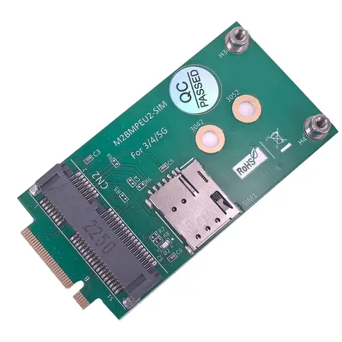 For 3G 4G 5G GSM LTE Module Mini PCIe Wireless Network Card to NGFF M.2 Key B Socket Card Adapter with NANO SIM Card Slot