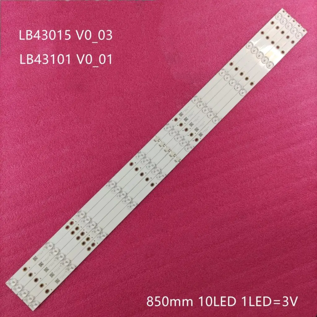 (10LED) LED Backlight Strip Lb43101 V0_01 LB43015 V0-03 For L42F220B L42P60BD L42F3250B LVF420AUBK 43LH500T TPT430H3