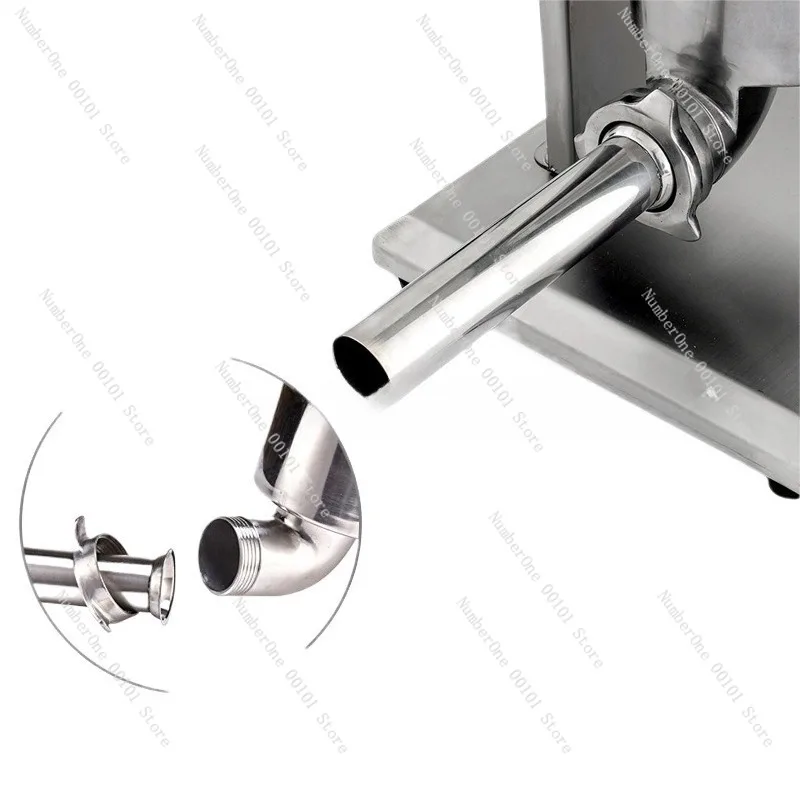 3-Liter Manual Sausage Filling Machine, Stainless Steel Hand-Cranked Stuffing Machine for Homemade Sausages