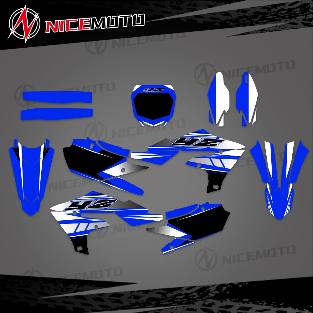 

For Yamaha YZ250F 2019-2023 YZ450F 2018-2022 YZF 250 450 YZ 250F 450F Motorcycle Graphics Background Decals Sticker Customize