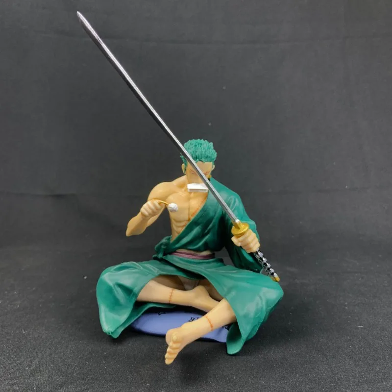 One Piece POP Roronoa Wiping Knife Solon Sitting Posture Solon Anime Model Figurine Figurine, Children's Collectible Gift