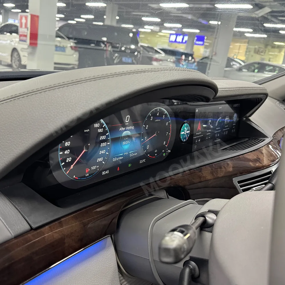 

Android Car Radio + Digital Cluster + Watch For Mercedes Benz S Class W221 2006-2013 Auto 24.6" Stereo Multimedia Player Carplay