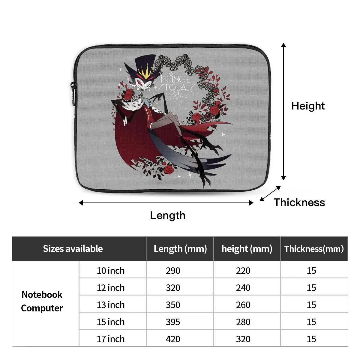 حقيبة لونا كولاج هيلوفا بوس أنيمي للكمبيوتر المحمول وحقيبة الكمبيوتر المحمول لماك بوك اير برو اللوحي المقاومة للصدمات #2