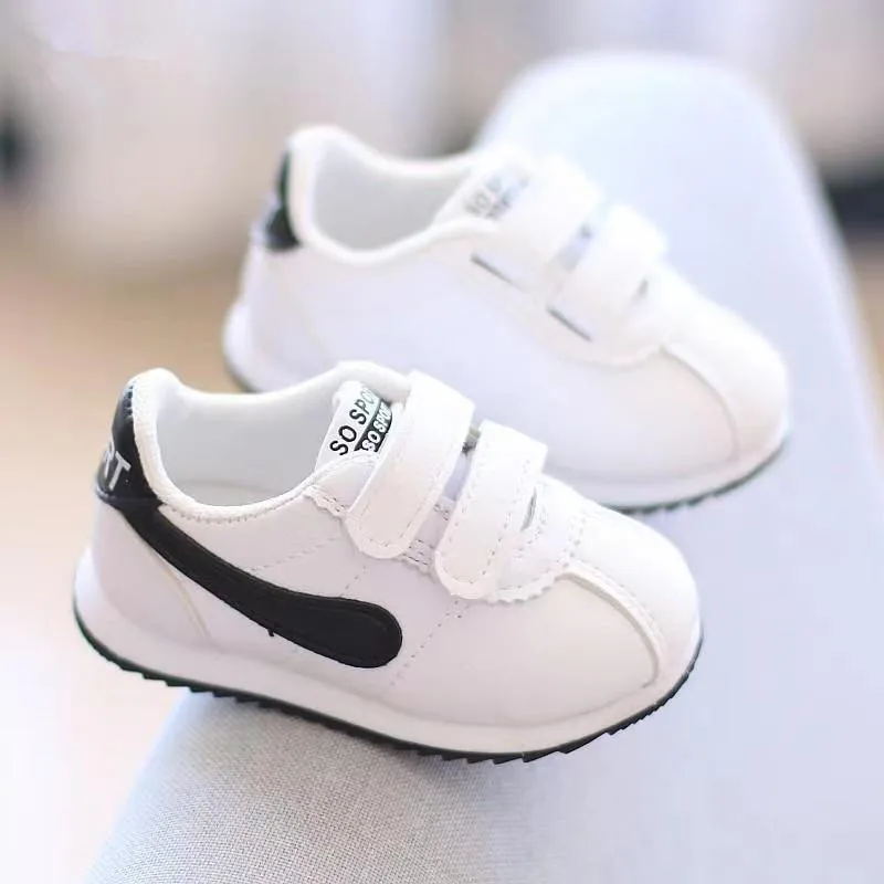 Kids White Shoes Baby Breathable Shoes Boys Girls Toddler Footwear Patchwork Color Soft Bottom Baby Boys Girls Casual Footwear