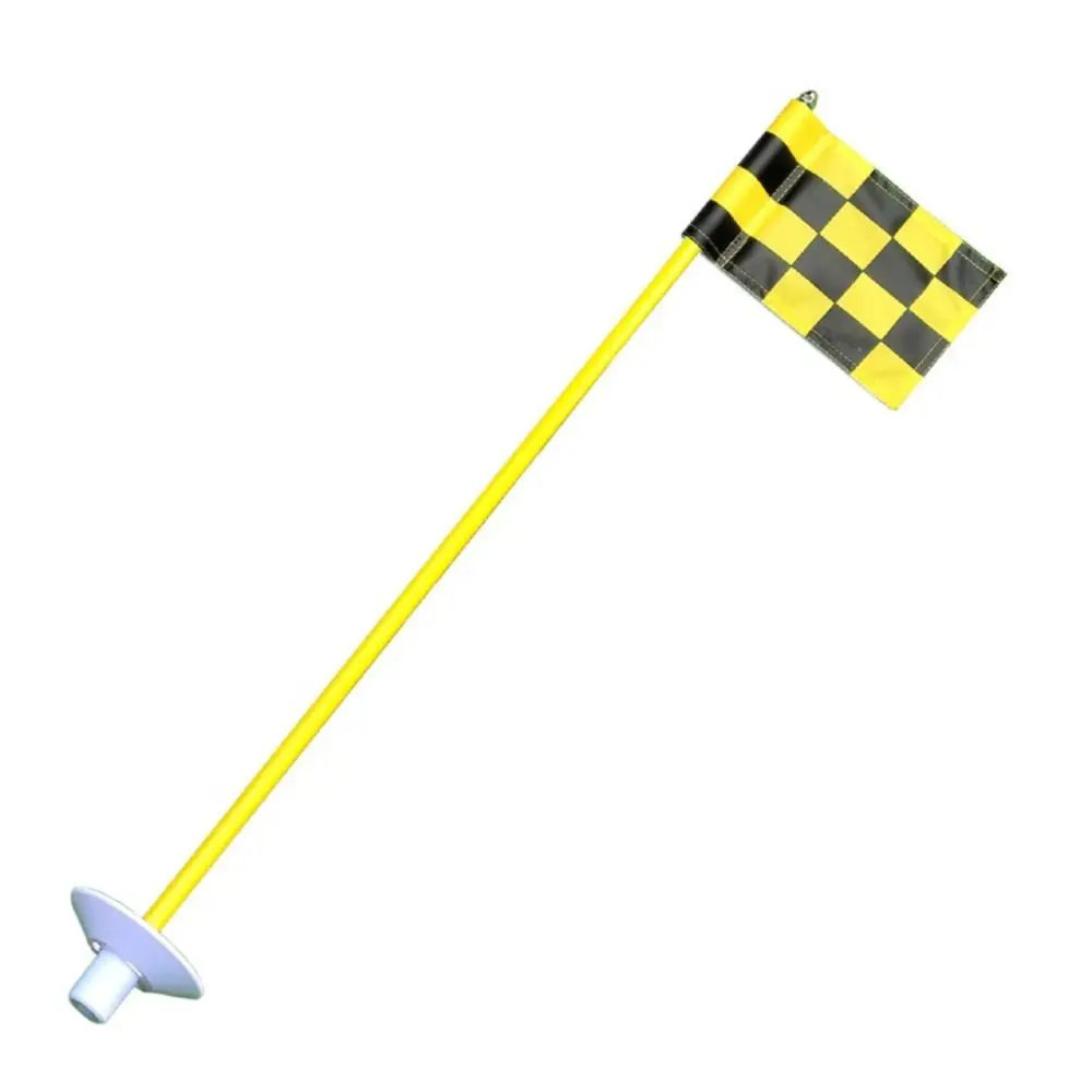 

Training Aids Golf Course Flags Outdoor Sign with Tube Putting Green Flags Lattice 18 X 12cm Hole Pole Cup Flags